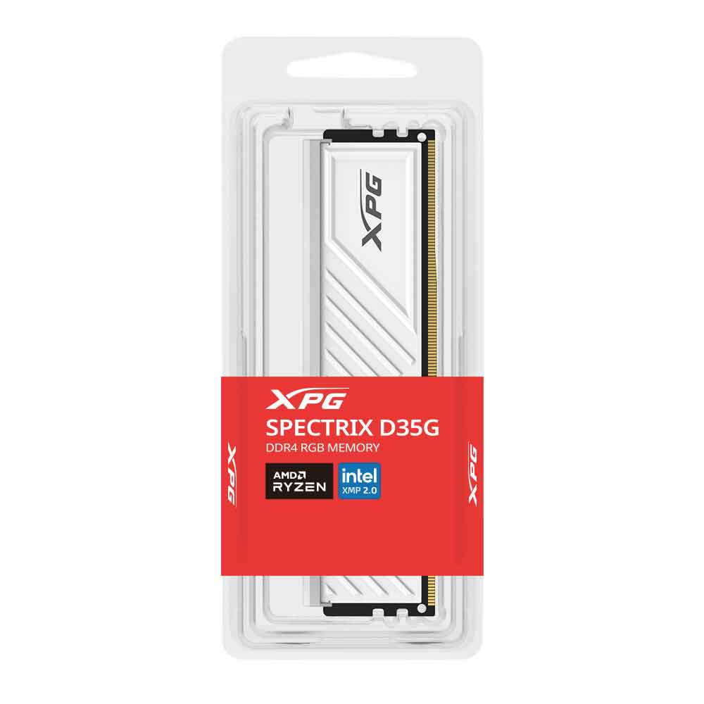 Imagem de MEMORIA ADATA XPG SPECTRIX D35G 32GB DDR4 3200MHZ CL16 RGB BRANCO DESKTOP- AX4U320032G16A-SWHD35G