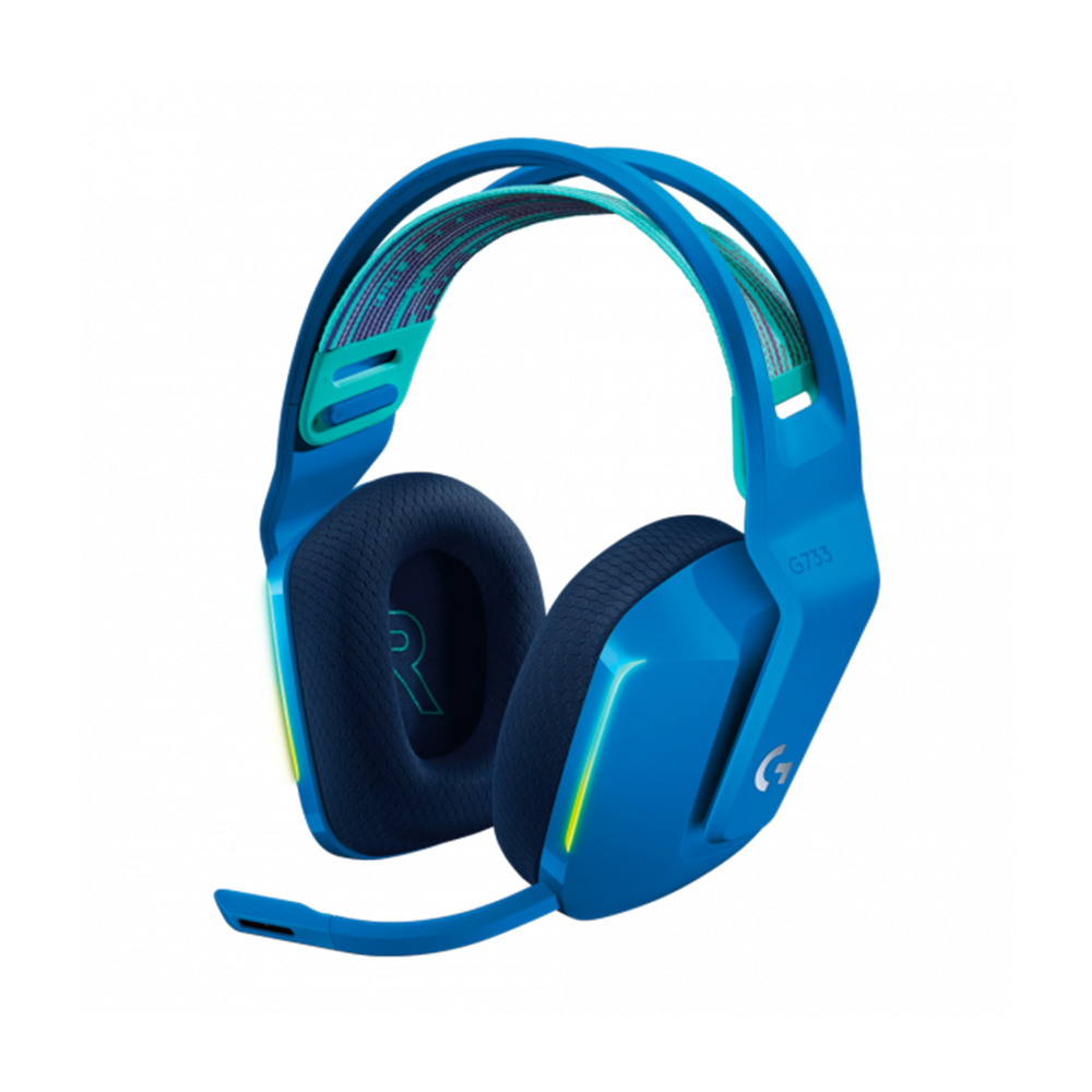 Imagem de FONE DE OUVIDO MIC LOGITECH GAMER G733 LIGHTSPEED S/FIO AZUL