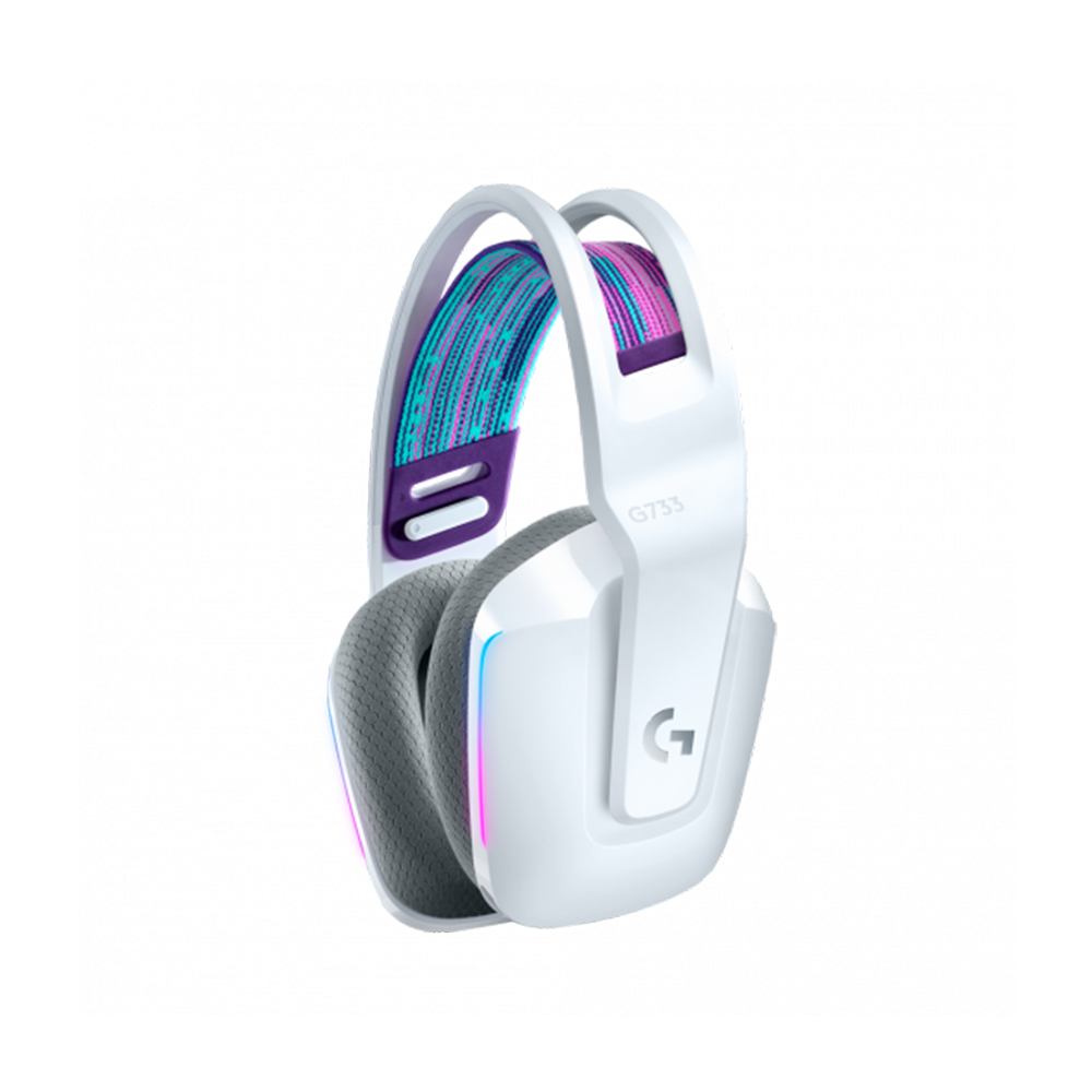 Imagem de FONE DE OUVIDO MIC LOGITECH GAMER G733 LIGHTSPEED S/FIO BRANCO