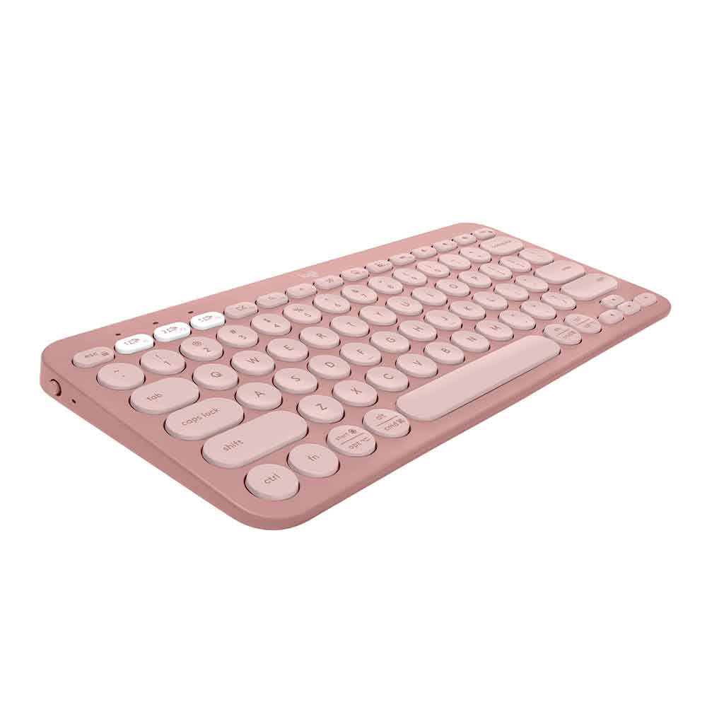 Imagem de TECLADO LOGITECH K380 PEBBLE KEYS 2 ROSE SEM FIO - 920-011791