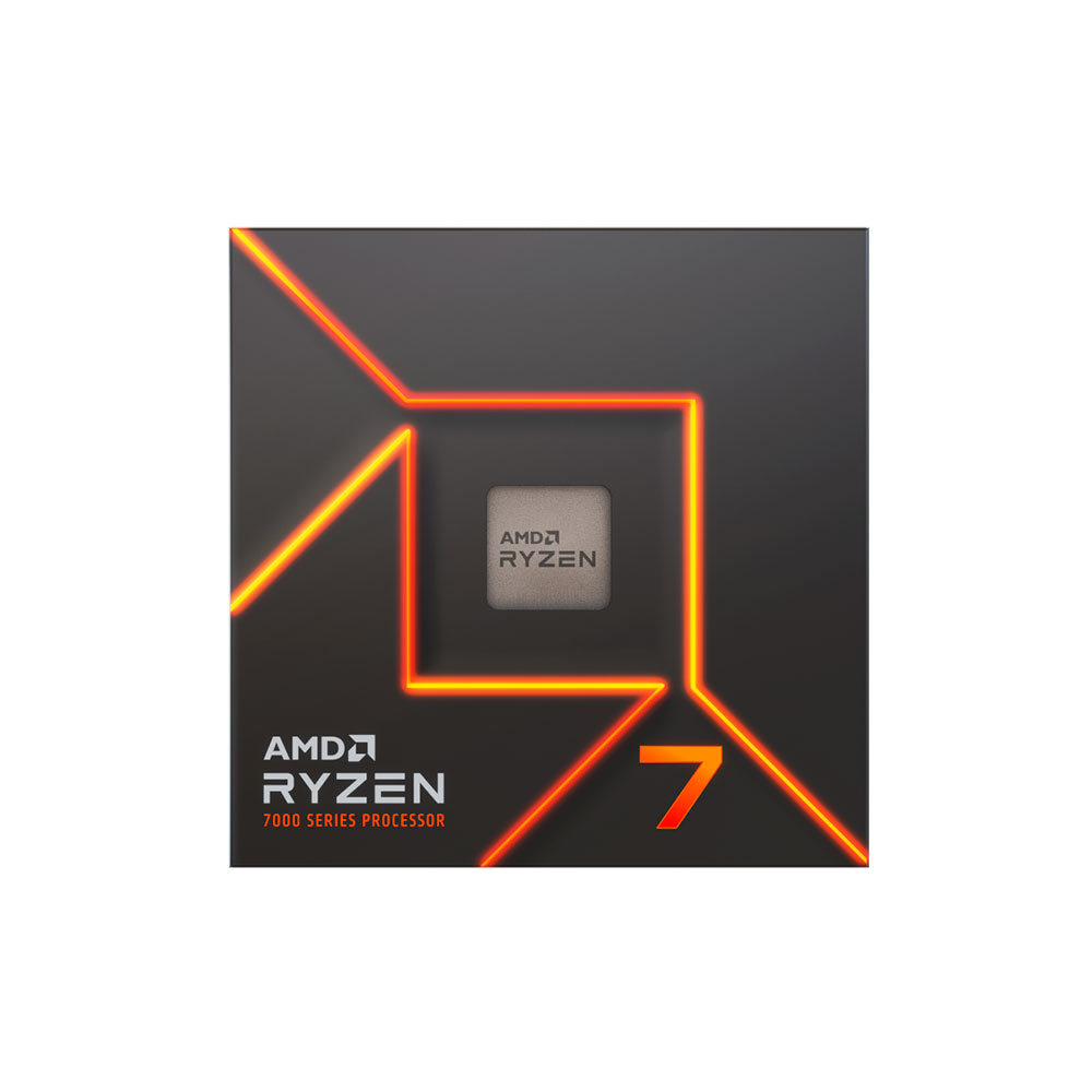Imagem de PROCESSADOR AMD RYZEN 7 7700 3.8GHz (TURBO 5.3GHz) 40MB CACHE AM5 100-100000592BOX