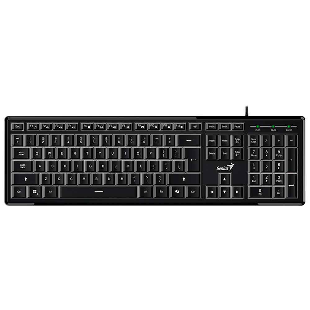 Imagem de TECLADO MULTIMIDA GENIUS SLIMSTAR 820 PRETO ABNT 2