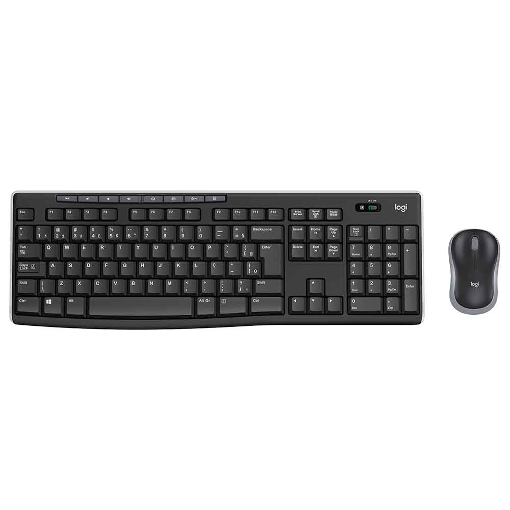 Imagem de KIT MOUSE E TECLADO LOGITECH MK270 SEM FIO PRETO