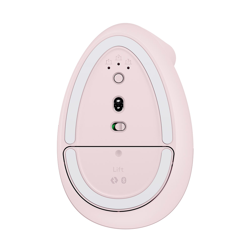 Imagem de MOUSE LOGITECH ERGONOMICO VERTICAL LIFT SEM FIO ROSE 910-006472