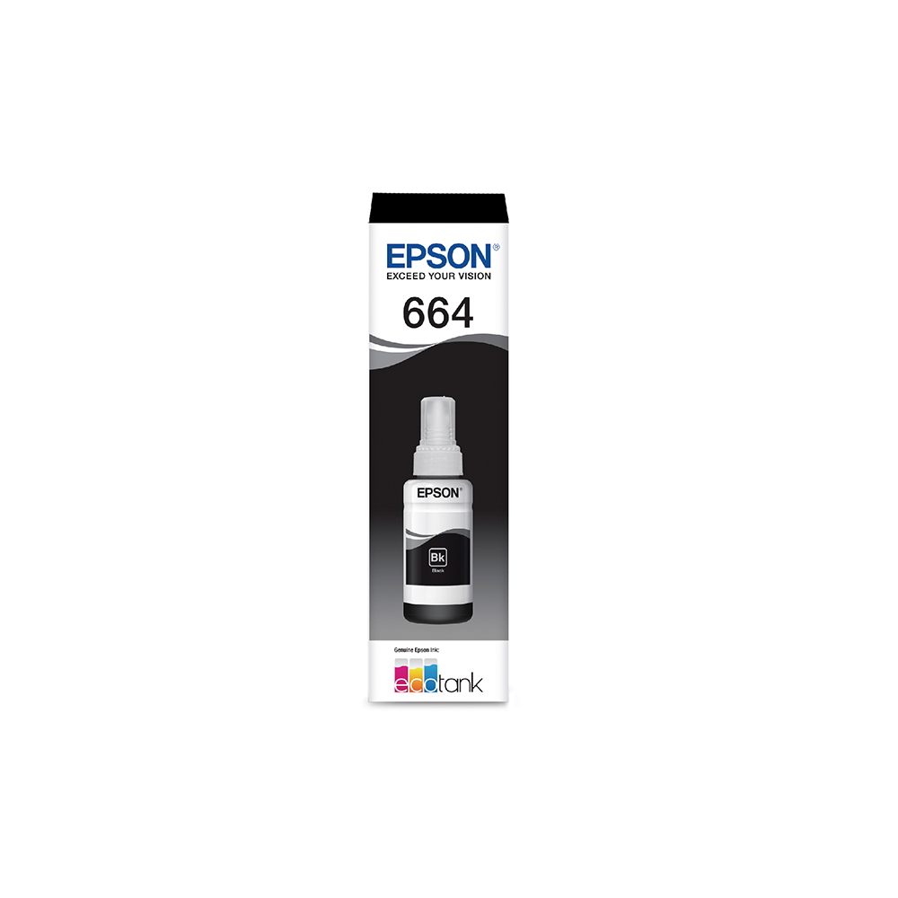Imagem de GARRAFA/REFIL DE TINTA EPSON T664120-AL PRETO P/ L365 L375 L565 L575 L1300 L120 L380 L395 L396