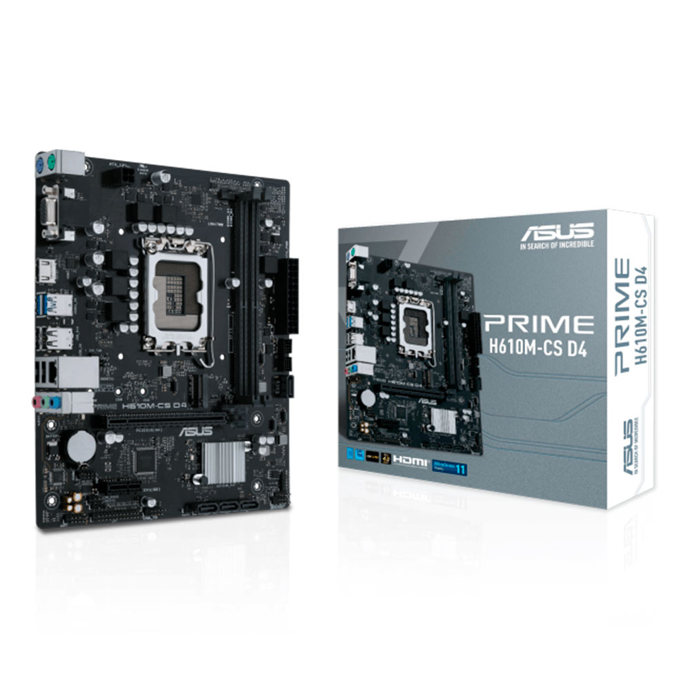 Imagem de PLACA MAE (INTEL) ASUS PRIME PRIME H610M-CS D4 DDR4 LGA1700 12° 13° E 14° GERACAO