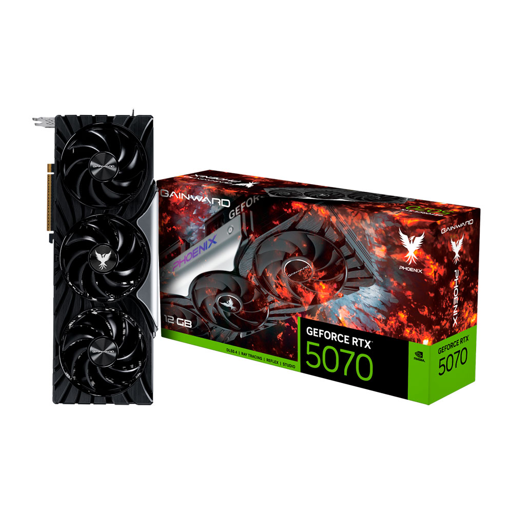 Imagem de PLACA DE VIDEO GAINWARD GEFORCE RTX 5070 PHOENIX 12GB GDDR7 192BITS NE75070019K9-GB2050X