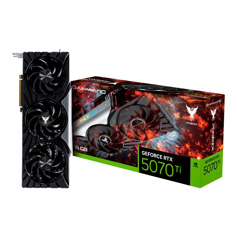 Imagem de PLACA DE VIDEO GAINWARD GEFORCE RTX 5070 TI PHOENIX 16GB GDDR7 256BITS NE7507T019T2-GB2031X