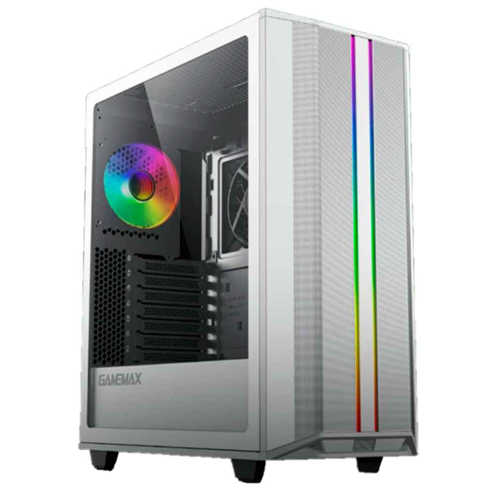 Imagem de GABINETE GAMER GAMEMAX PRECISION USB 3.0 ARGB BRANCO - 8808WT-1/F