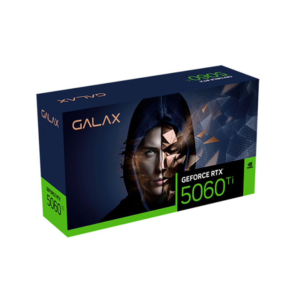 Imagem de PLACA DE VIDEO GALAX GEFORCE RTX 5060 TI 1-CLICK OC 16GB GDDR7 128 BITS 56IZN8MDCPOC