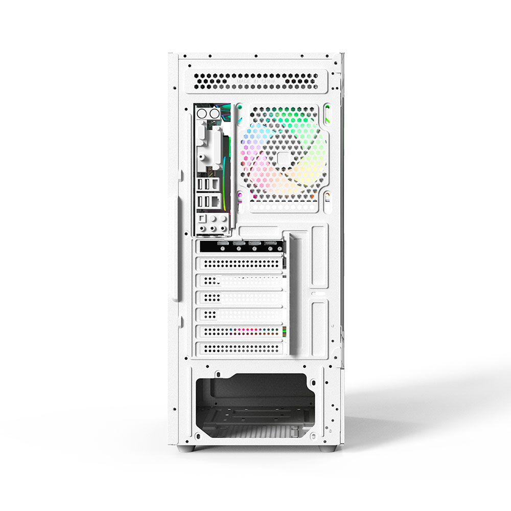 Imagem de GABINETE GAMER C3TECH AQUARIUS MT-G860WH SEM FONTE BRANCO