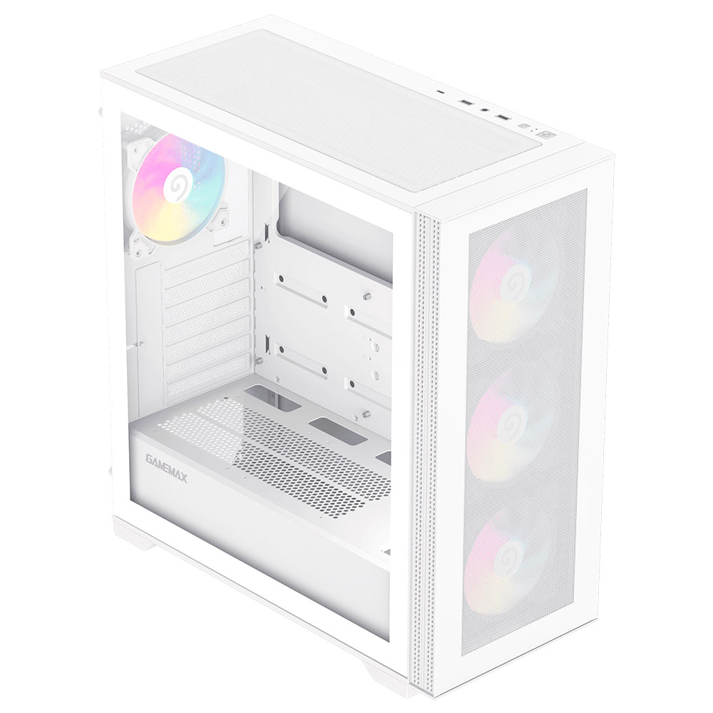 Imagem de GABINETE GAMER GAMEMAX QUEST MID TOWER E-ATX BRANCO